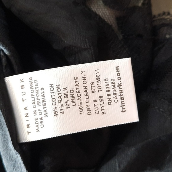 TRINA Turk Cosima Sheath 20th Anniversary Sheath Dress size 10 Silk Cotton Blend - Picture 11 of 11